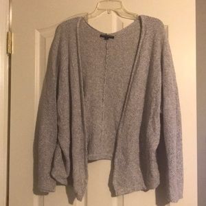 Brandy Melville open front gray sweater OS